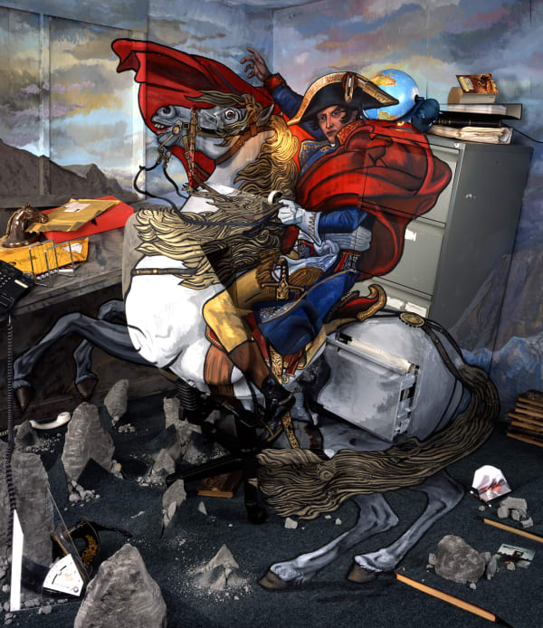 Calum Colvin RSA Bonaparte Crossing the St Bernard's Pass, 2005 Archival digital print on stretched canvas 122 x 104 cm Edition of 10 plus 1 artist's proof