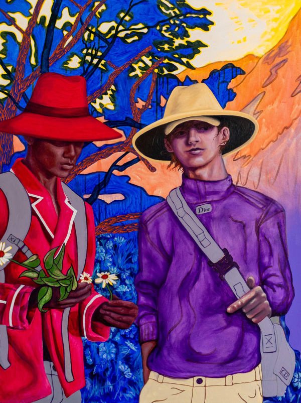 Finn Robinson Sorry for intoxicating you, 2023 Oil, acrylic, and oil stick on canvas 122 x 91.5 cm