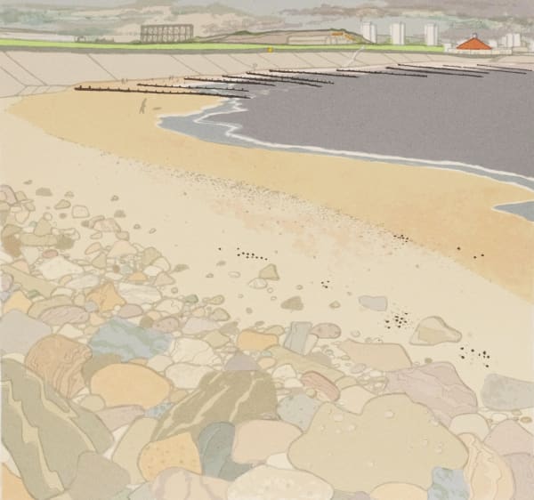 Frances Walker RSA Aberdeen Beach, 1994 Screenprint 30 x 30 cm Edition of 30
