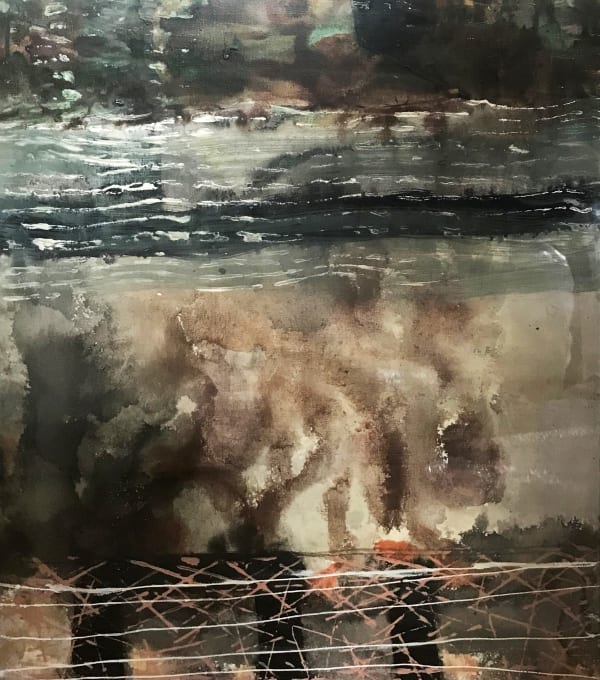 Francis Convery RSA Flood 3 Mixed media on canvas 60 x 50 cm
