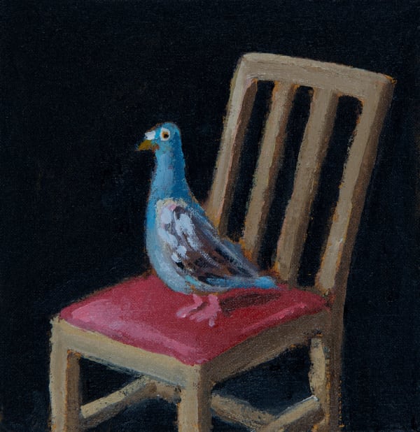 John Brown A Piece of the Observable Universe Acrylic on cotton on wood 12 x 12 x 1 cm