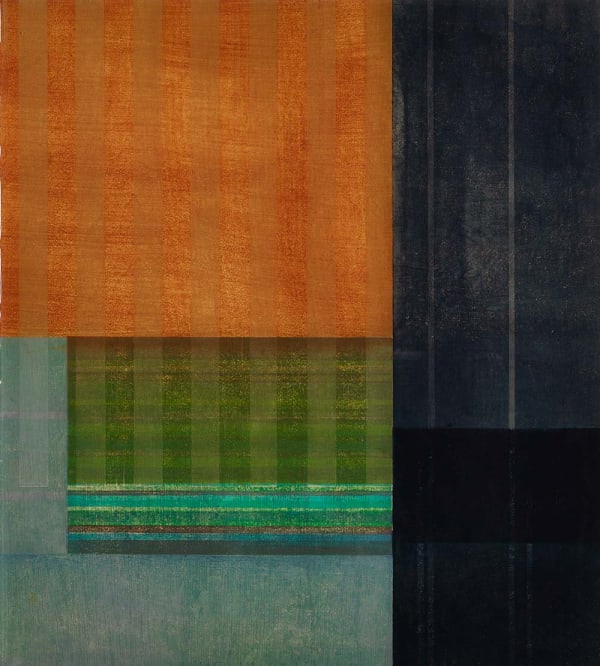 Paul Furneaux RSA Soft Sea: Lewis Mokuhanga on panel with resin 48 x 43 cm
