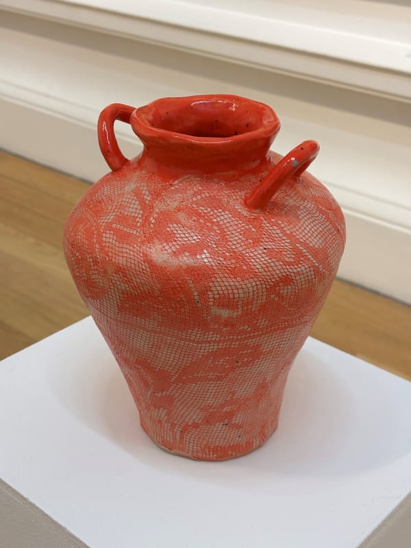 Lola Pilkington Embellishment (Vase), 2025 Clay and glaze 20 x 25 cm