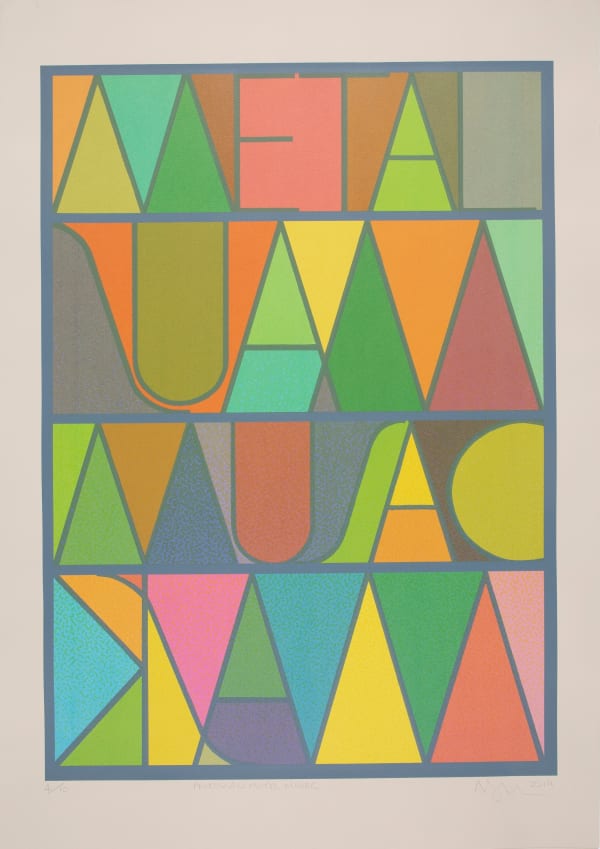 Arthur Watson PPRSA PROCESSED METAL MUSAC Screenprint 96 x 66 cm Edition of 10