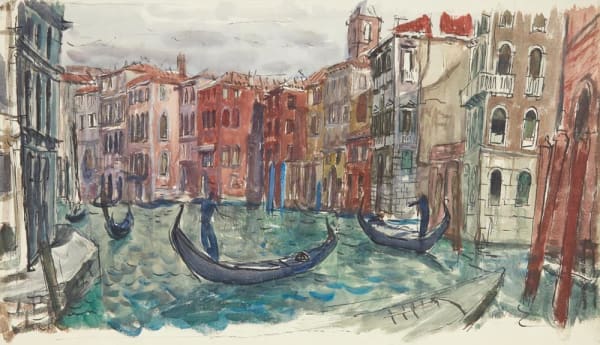 William Wilson RSA Venice, Grand Canal, around 1950-59 Watercolour 36 x 62.2 cm