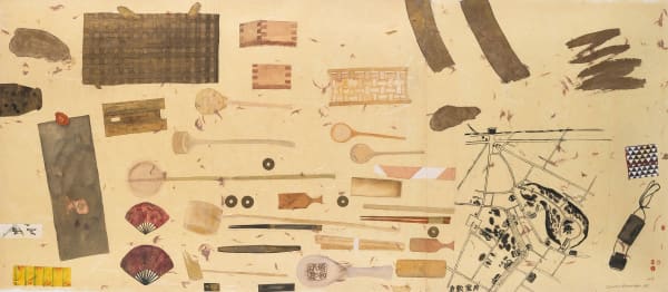 Elizabeth Blackadder RSA Still Life Kurashiki, 1985 Watercolour on Japanese paper 63 x 148 cm