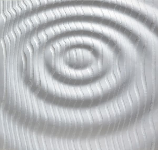 Adrian McCurdy In Isolation Carved sycamor and white wax 70 x 76 cm