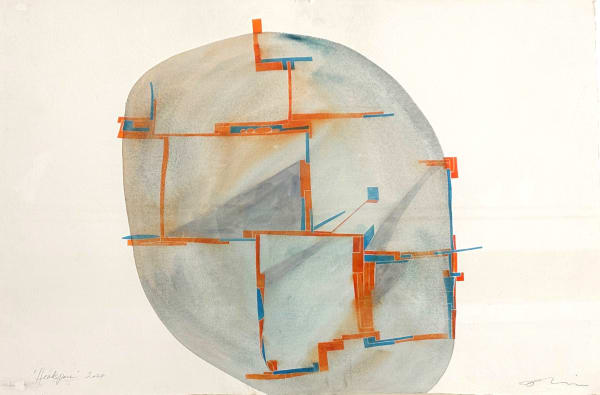 Gareth Fisher PRSA Headscape, 2025 Watercolour 80 x 60 cm