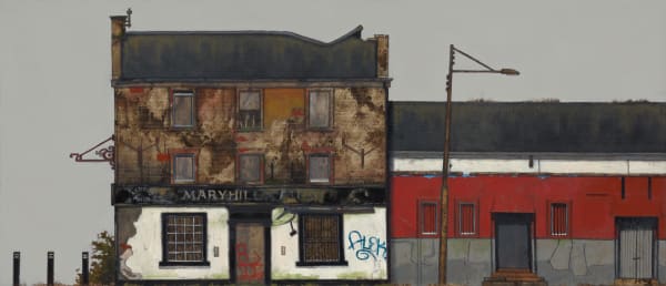 Cate Inglis Red Or Dead, 2024 Oil on panel Unframed: 32 x 74 x 4 cm Framed: 36 x 78 x 4 cm