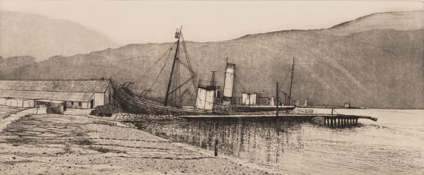 Frances Walker RSA Grytviken, South Georgia, 2010 Etching 22.5 x 55 cm Edition of 12