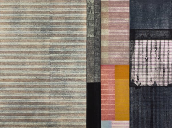 Paul Furneaux RSA Tokyo Spring: Haar Mokuhanga on two panels 90 x 124.5 cm