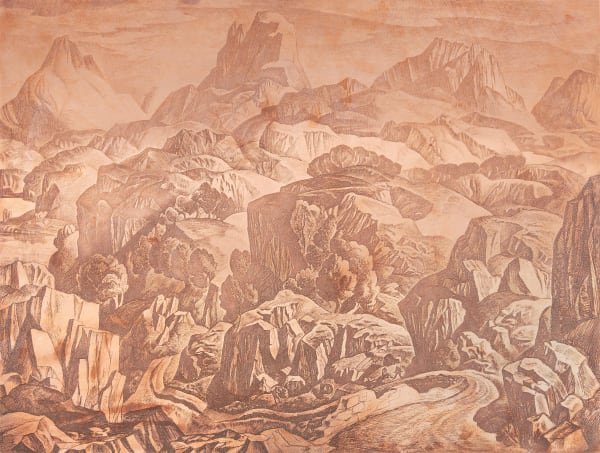 William Wilson RSA Sutherland , 1934 Copper etching plate 30.4 x 40.2 cm