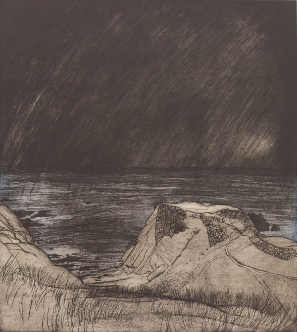 Frances Walker RSA Findlater Castle, 1997 Etching 52.5 x 44.5 cm Edition of 40