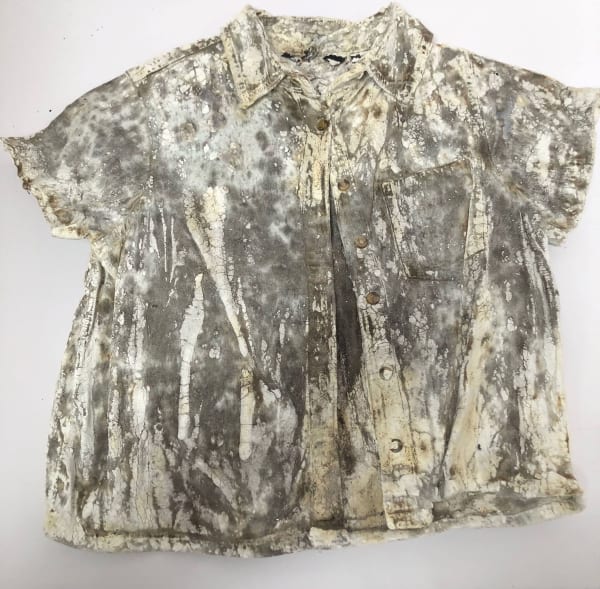 Moira Downie Shirt Textile, plaster, pva, shellac and varnish 48 x 52 cm