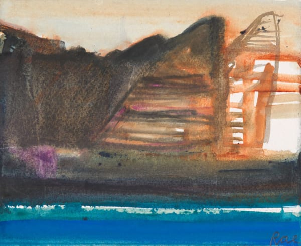 Barbara Rae RSA, Dark Cliffs - Prince Leopold, 2017