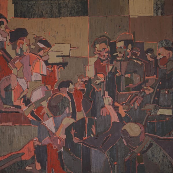 Lizzie Lilley Smoked (1943) Oil on plywood panel 40 x 40 x 4 cm