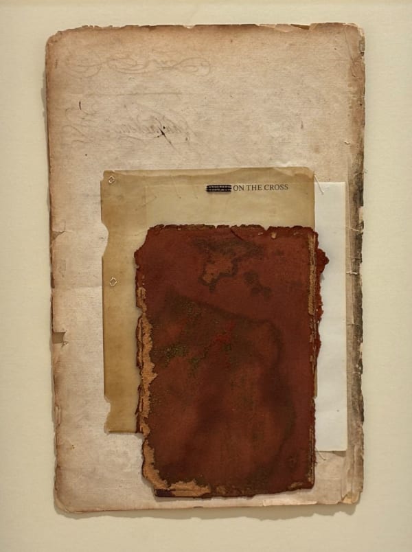 Mia Gwenllian Perception is a Distance, 2025 Collage, embroidery and text 29.5 x 42 cm