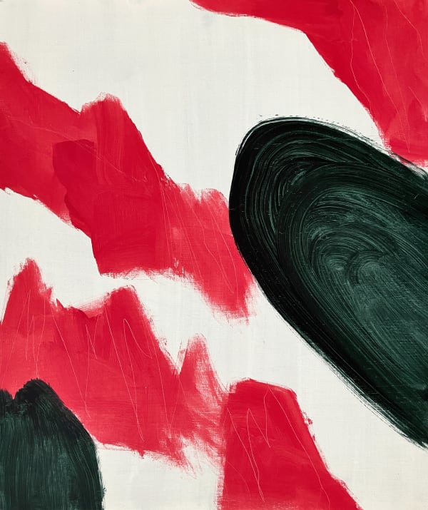 Susie Leiper The flush with which the mountains burn (Title from Modern Painters by John Ruskin) Oil and casein paint on wood panel 42 x 36 cm