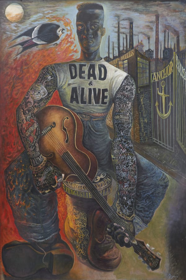 John Byrne RSA The Song of the South, 2018 Oil on board 183 x 123 cm NFS