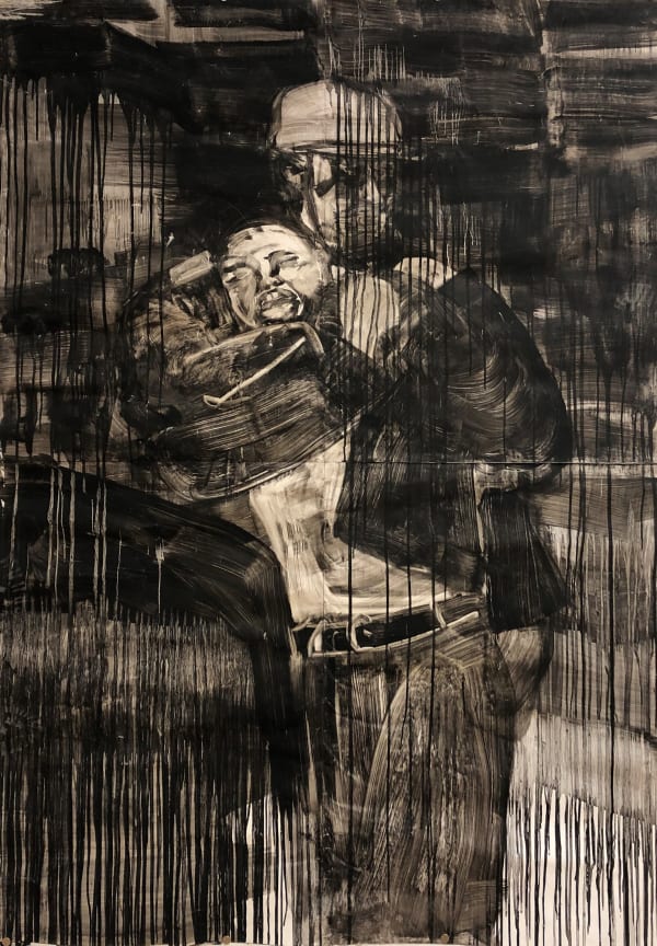 Zara Deary Fig 4/6, 2021 Satimat and oil paint 118.5 x 168 cm