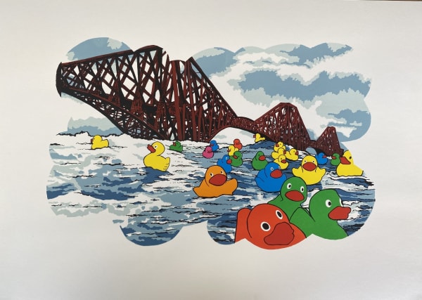 David Mach HRSA Flock, 2025 Screenprint Image: 59.5 x 41 cm Frame: 63 x 53 cm Edition of 40
