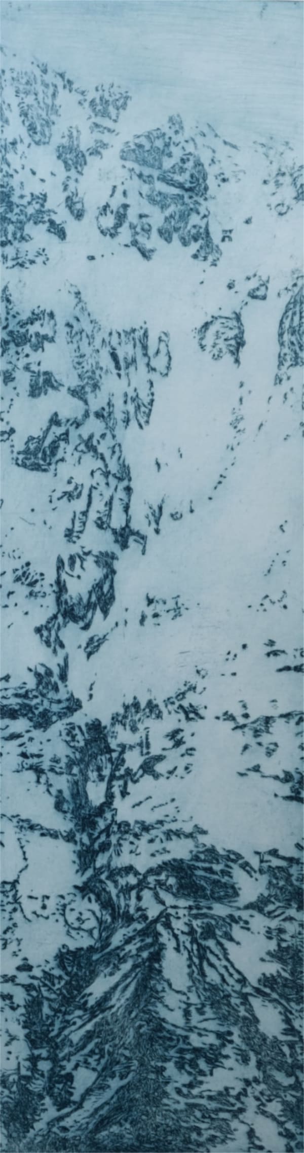 Kirstie Behrens Glencoe 1, 2022 Etching Print: 90 x 25 cm Frame: 113 x 43 cm Edition of 50