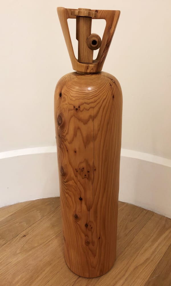 Santiago Del Pozo XL Co2 Canister Recycled wood: Cedar 82 x 19 x 19 cm