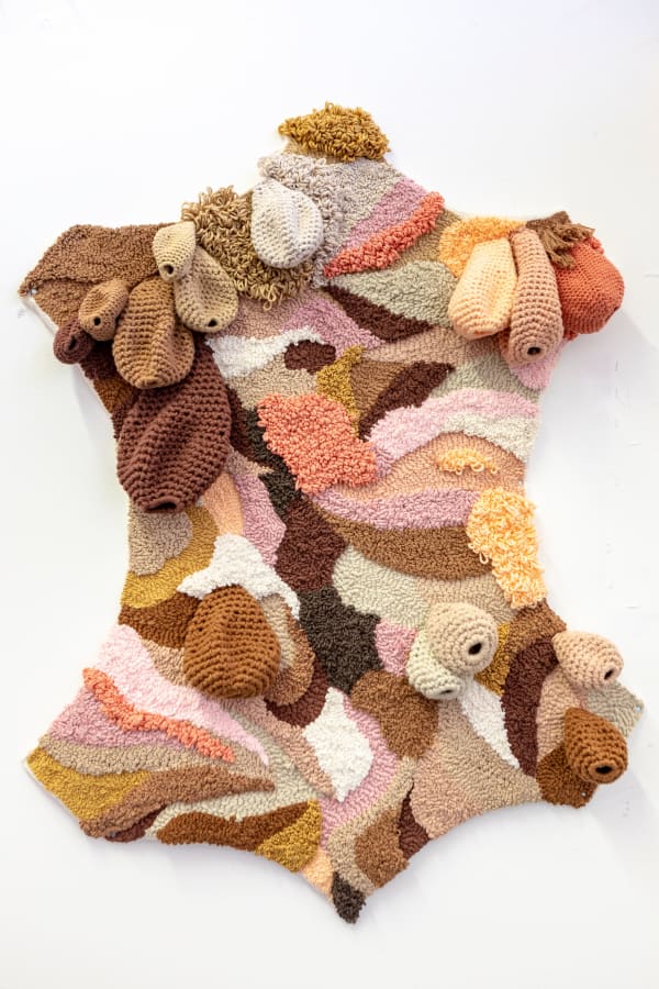 Jordyn Rachel Gardner, u d d e r c o m f o r t s Cow Hide Tapestry, 2021
