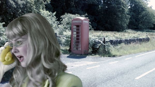 MV Brown Hanging on the Telephone, 2019 Unique giclée print Print: 11.5 x 20 cm Frame: 25.5 x 34 cm