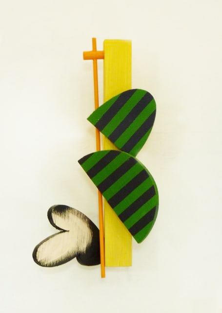 Doug Cocker RSA Song of Autumn XI Painted wood construction approx. 32 x 17 x 10 cm