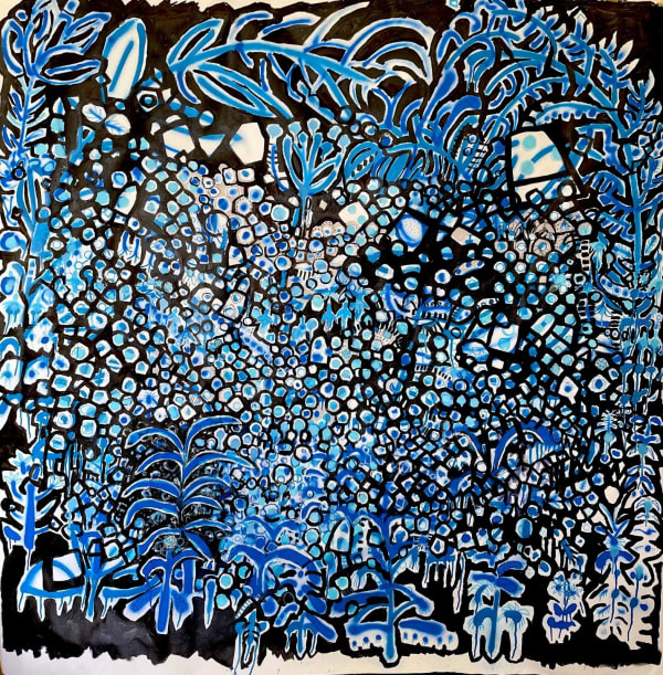 Julia Krone Oliver An eye for an eye makes the whole world blind, 2024 Mixed media 150 x 150 x 4 cm