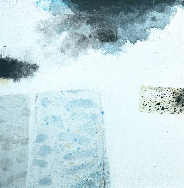 Marian Leven RSA Weather Watch 4, 2021 Acrylic and watercolour on canvas 30 x 30 x 4 cm