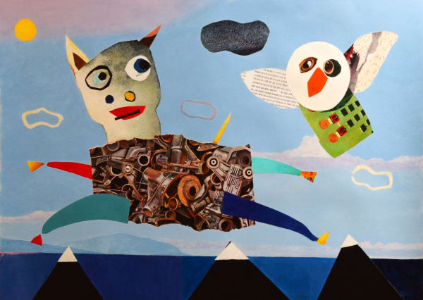 Neil MacPherson RSA, Cobalt and Mimosa The Days Grow Longer, 2025