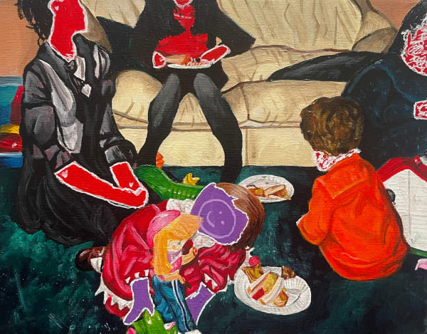Rachel Glen The Birthday Curse 2, 2023-2024 Acrylic on canvas 25 x 20 cm