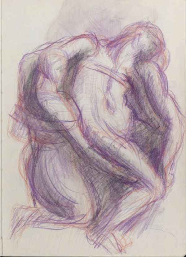 Mary Bourne RSA Sketchbook, 151 leaves, studies sculptures, Italy, with notes, 1985 Mixed media 29.9 x 21.0 x 2.7 cm (closed)