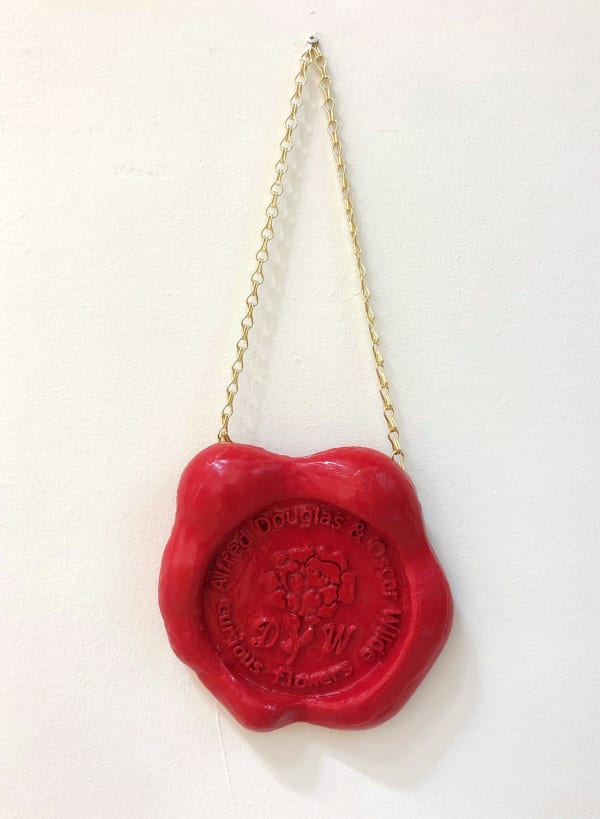 Catriona Clark Sealed Memories, 2024 Enamel Paint on PLA with Metal Chain 40 cm x 30 cm