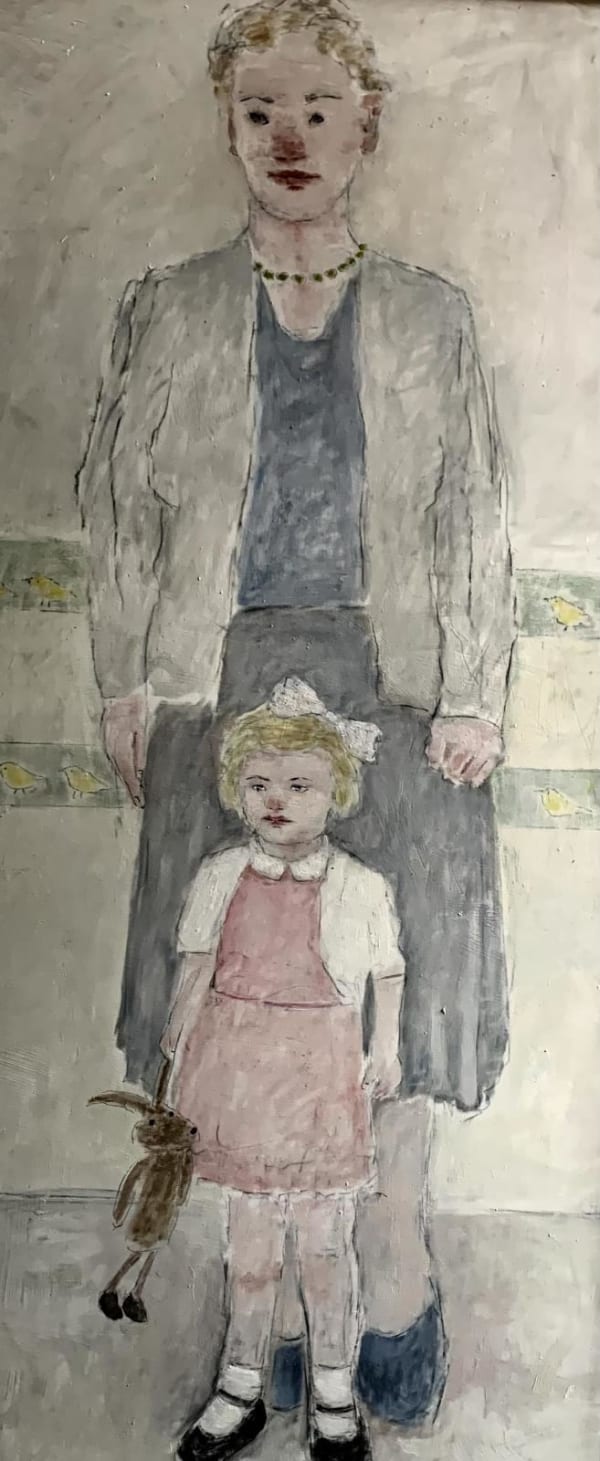 Joyce Gunn Cairns My mother myself, 2024 Oil Unframed: 118 x 55 x 2 cm Framed: 124 x 61 x 3 cm