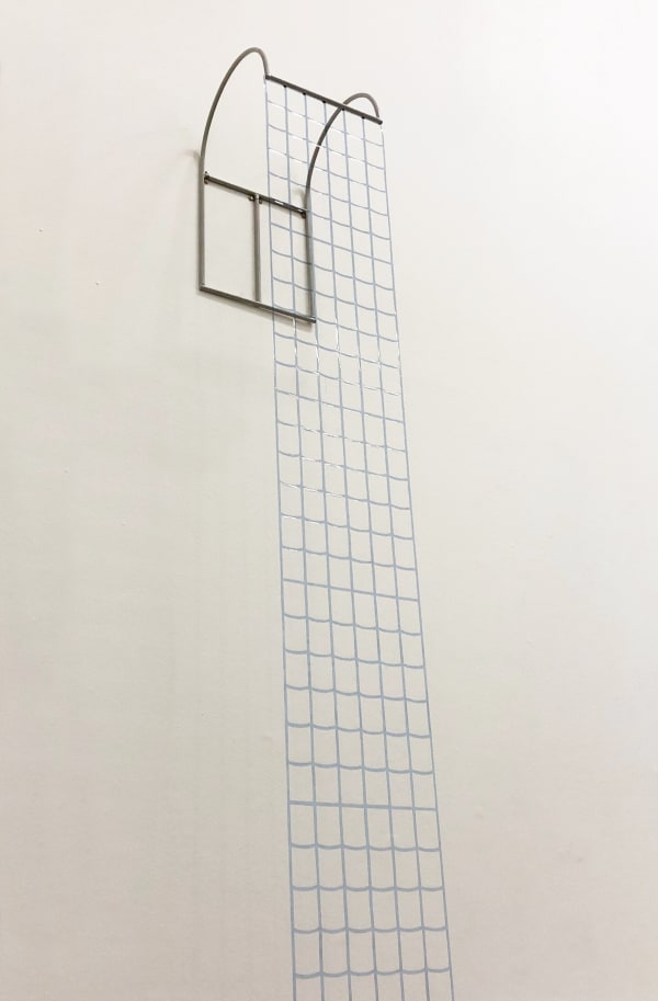 Natasha Bucheit Architecture for birds Hand-cut lighting gel filters, steel 277 x 35.5 x 38 cm