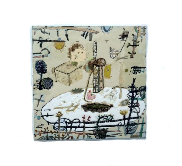 Lennox Dunbar RSA Botanical Painting 2, 2021 Mixed media 45 x 45 cm