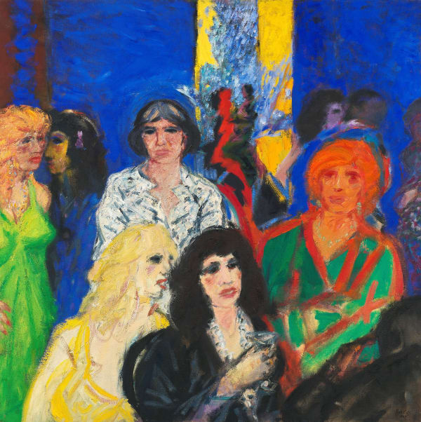 John Houston RSA The Blue Room, New York, 1983-85 Oil on canvas 127 x 127 cm