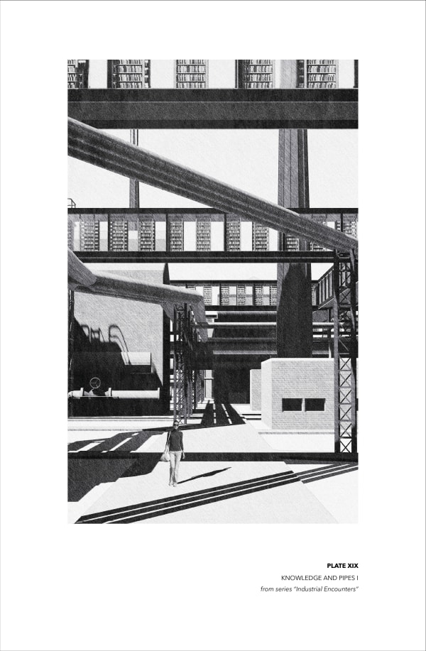 Yavor Nedelchev, PLATE XIX: KNOWLEDGE AND PIPES I, 2023