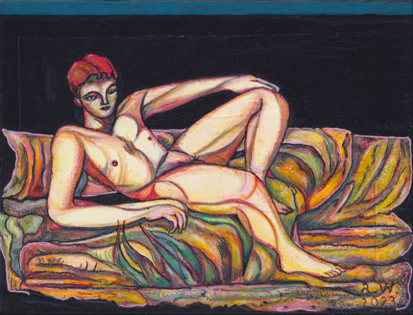 Adrian Wiszniewski RSA Nude Mixed media 19 x 25 x 5 cm