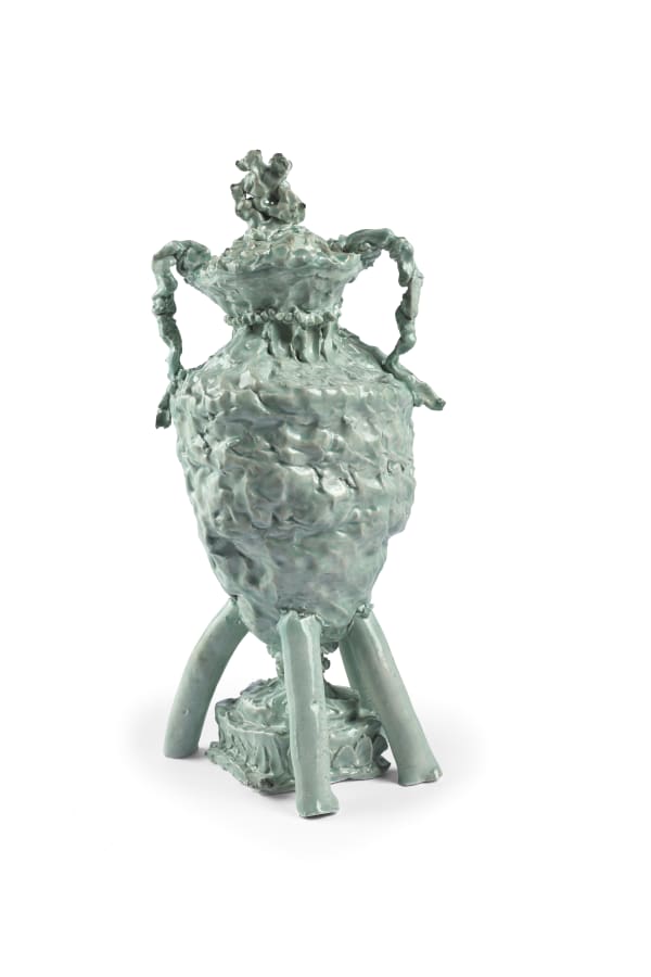 Jessica Harrison RSA, Jasperware vase and cover with Pegasus finial and with reliefs of Apollo and the Muses, made at the factory of Josiah Wedgwood, Etruria, Staffordshire, ca. 1790, 2015