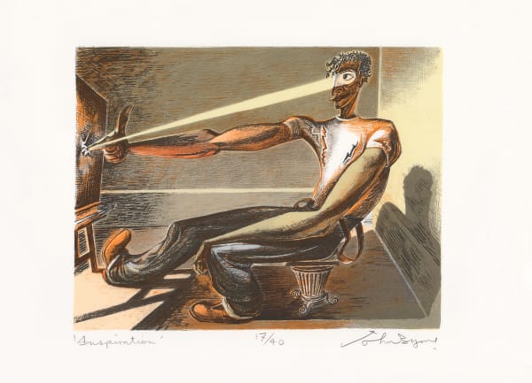 John Byrne RSA Inspiration, 2013 Screenprint 72 x 52 cm Edition of 40