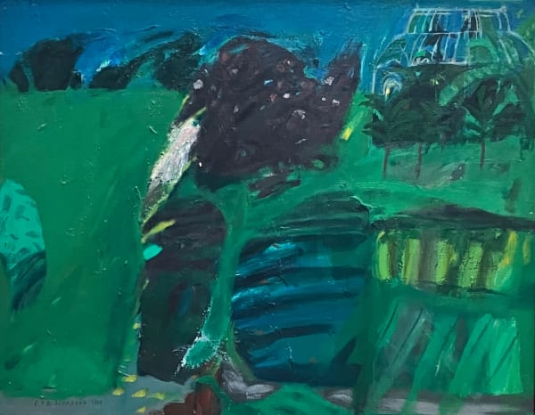 Elizabeth Blackadder RSA Botanical Gardens, 1966 Oil on canvas 86 x 107 cm