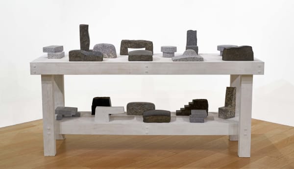 Jake Harvey RSA Table of Maquettes, 2020 120.5 x 210 x 75.5 cm Mixed media