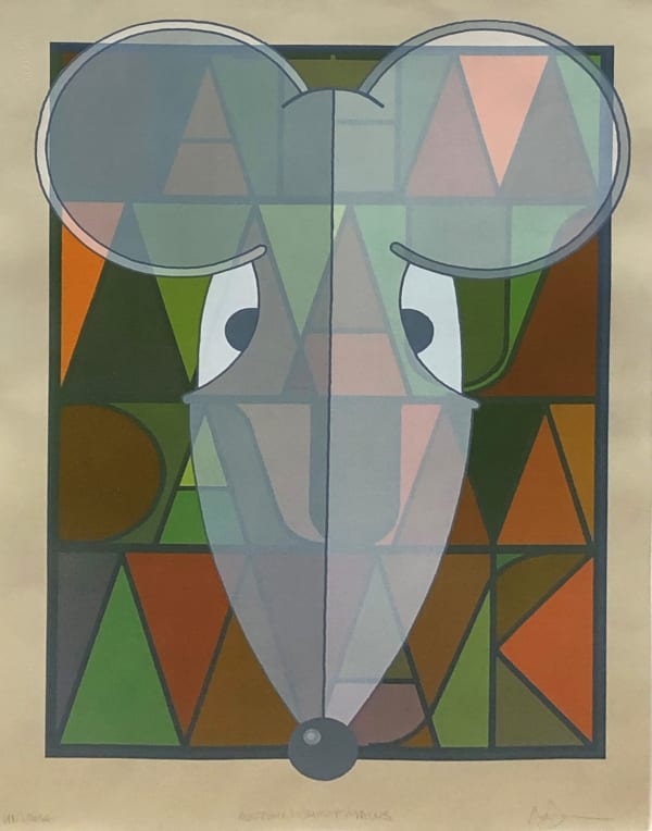 Arthur Watson PPRSA Autumn Ghost Maus Unique screenprint Image: 96 x 66 cm Framed: 103 x 74 cm