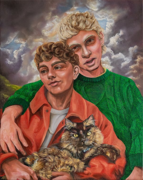 Finn Robinson Angel on my shoulder (it could not be you) Oil on canvas 50 x 40 cm