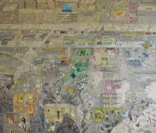 Robbie Bushe RSA The Mound Oil on canvas 155 x 170 cm