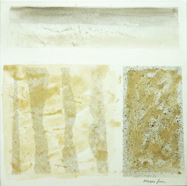 Marian Leven RSA Waiting for a New Day Watercolour on canvas 30 x 30 cm